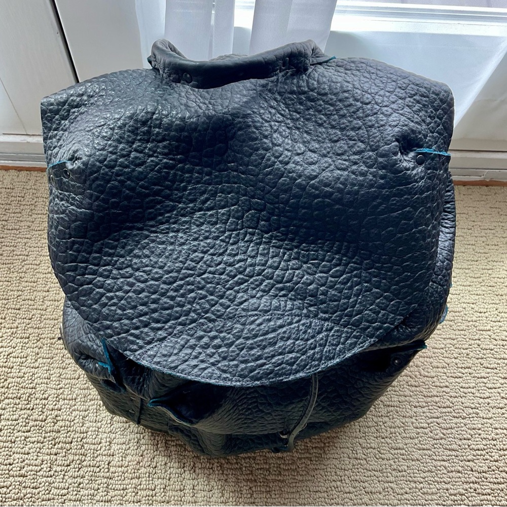 Black Textured Women's Backpack - Picture 8 of 9